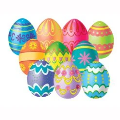 Mini Easter Egg Cutouts (10 Per Package)