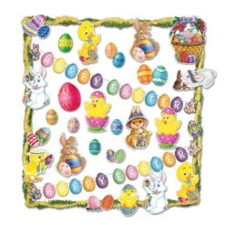 26 Piece Easter Trimorama Decorating Kit