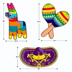 Fiesta Cutouts - Prtd 2 Sides (3 Per Package) -Bulk Party Supplies Shop 50025 i5 53c69280 bec8 44f3 a159 a555bfedfdfa
