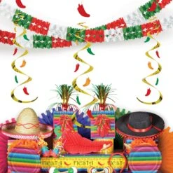 Fiesta Chili Pepper Whirls (3 Per Package) 5 Fiesta Chili Pepper Whirls (3 Per Package) -Bulk Party Supplies Shop 50061 i2