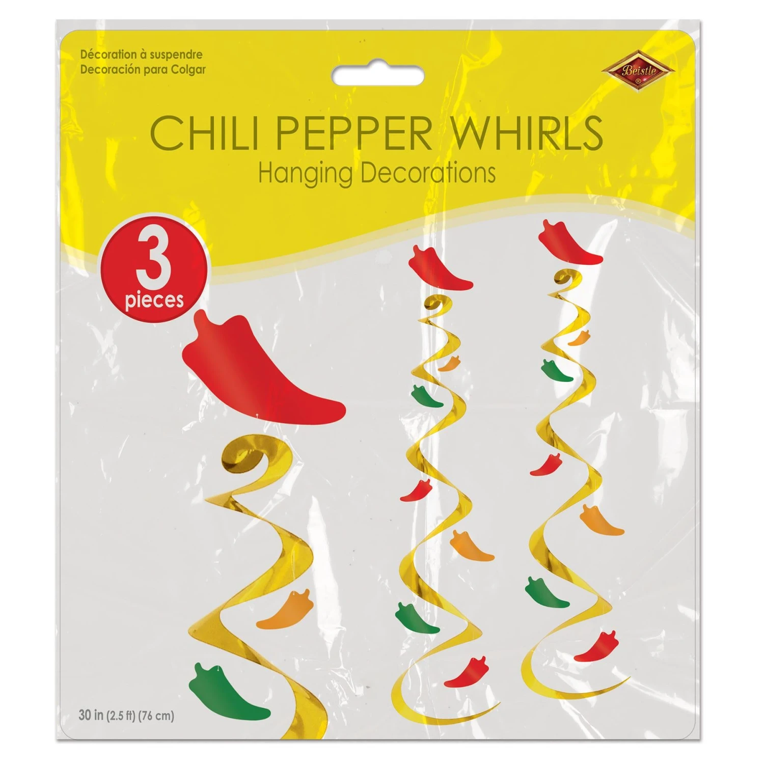 Fiesta Chili Pepper Whirls (3 Per Package) 3 Fiesta Chili Pepper Whirls (3 Per Package) - Image 3