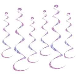 Twirly Party Whirlys Opalescent (6 Per Package)