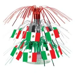 Fiesta Mexican Flag Mini Cascade Centerpiece