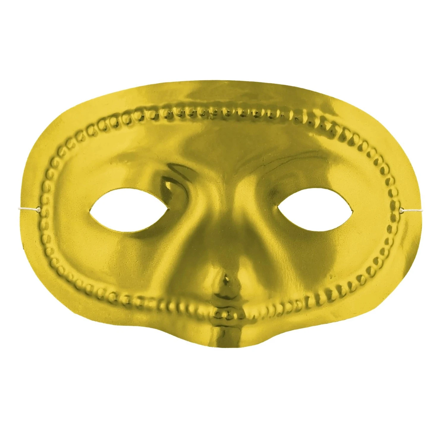 Mardi Gras Metallic Half Mask - Gold 1 Mardi Gras Metallic Half Mask - Gold