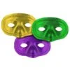 Mardi Gras Metallic Half Masks 3 Mardi Gras Metallic Half Masks -Bulk Party Supplies Shop 50144 GGP