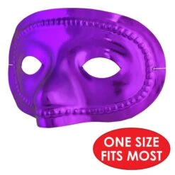 Mardi Gras Metallic Half Masks -Bulk Party Supplies Shop 50144 GGP i5