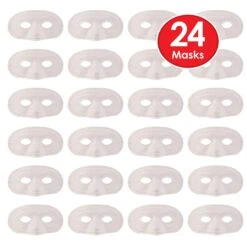 Mardi Gras White Half Mask -Bulk Party Supplies Shop 50144 W i7 1