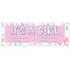 It's A Girl Sign Banner -Bulk Party Supplies Shop 50177