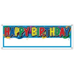 Happy Birthday Sign Banner