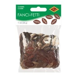 Party Confetti Footballs Brown (1 Oz Per Package) -Bulk Party Supplies Shop 50227 i3