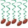 Football Party Whirls (5 Per Package)