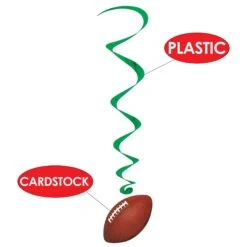 Football Party Whirls (5 Per Package) -Bulk Party Supplies Shop 50229 i4