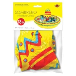 Fiesta Inflatable Sombrero Cooler -Bulk Party Supplies Shop 50254 i3