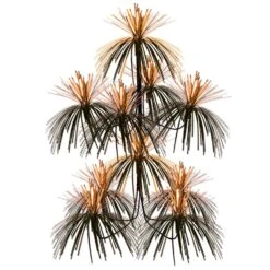 Halloween Firework Chandelier - Orange & Black