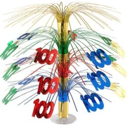 100th Birthday Party Cascade Centerpiece