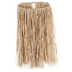 Luau Party Extra Large Raffia Hula Skirt - Natural (36"W X 28"L)