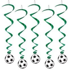 Soccer Ball Party Whirls (5 Per Package)