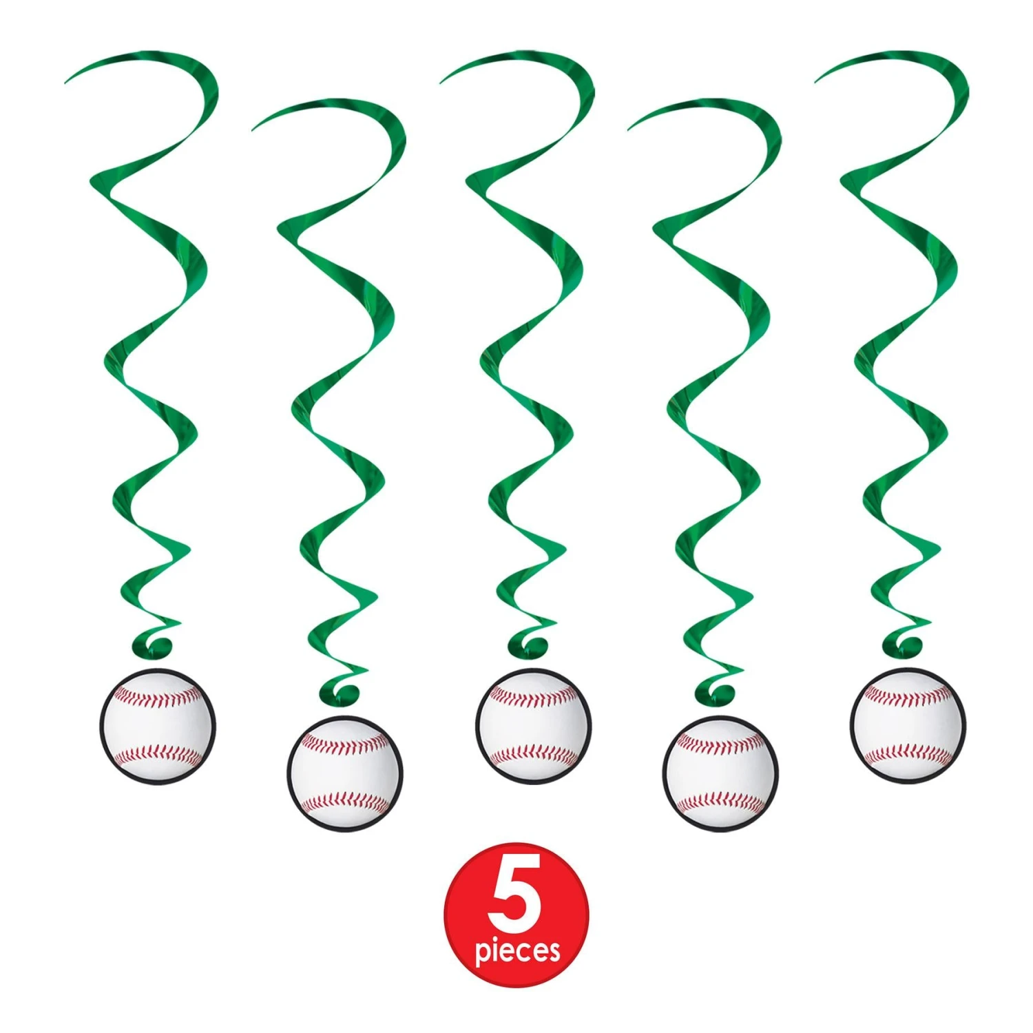 Baseball Party Whirls (5 Per Package) 4 Baseball Party Whirls (5 Per Package) - Image 4