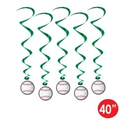 Baseball Party Whirls (5 Per Package) 9 Baseball Party Whirls (5 Per Package) -Bulk Party Supplies Shop 50497 i5