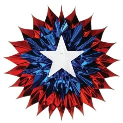 Patriotic Fan-Burst Party Decoration