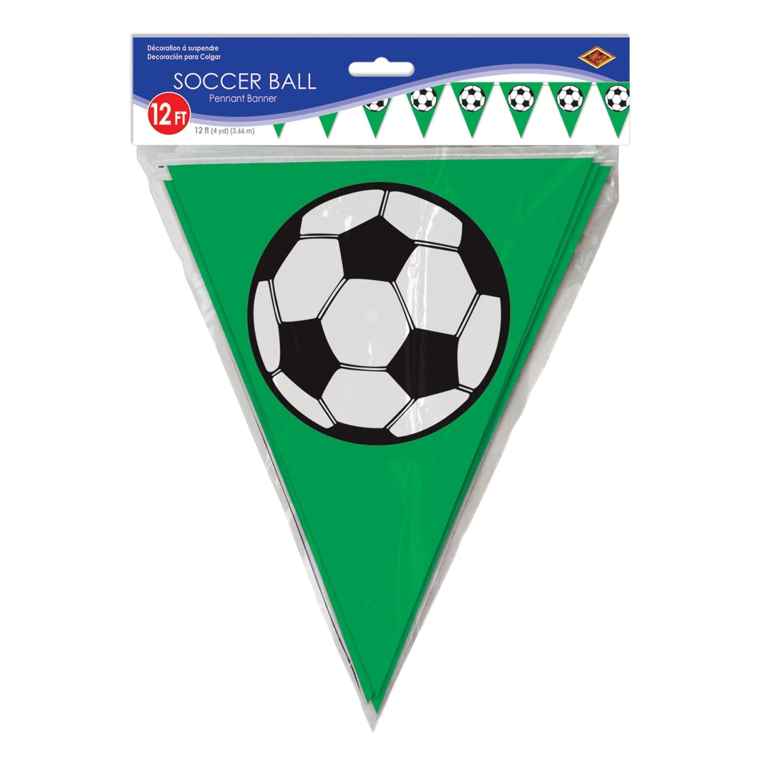 Soccer Ball Party Pennant Banner 3 Soccer Ball Party Pennant Banner - Image 3