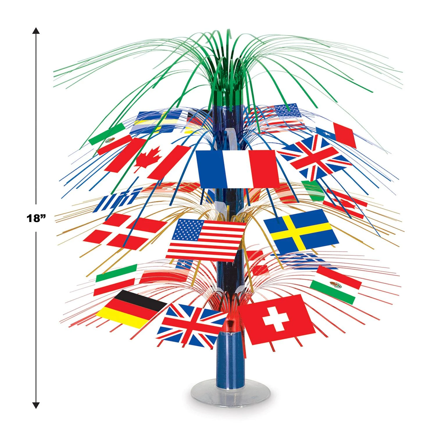 International Flag Cascade Party Centerpiece 5 International Flag Cascade Party Centerpiece - Image 5