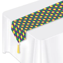 Mardi Gras Printed Mardi Gras Paper Table Runner -Bulk Party Supplies Shop 50558 i1 1