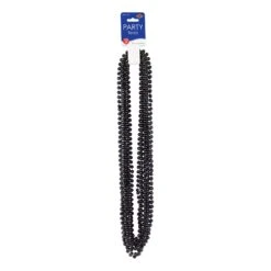 Party Bead Necklaces - Small Round Black (12 Per Package) 7 Party Bead Necklaces - Small Round Black (12 Per Package) -Bulk Party Supplies Shop 50570 BK i3