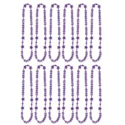 Congrats Grad Graduation Party Bead Necklaces - Purple 8 Congrats Grad Graduation Party Bead Necklaces - Purple -Bulk Party Supplies Shop 50595 PL i7
