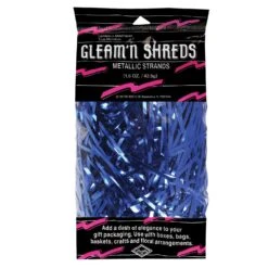 Gleam 'N Shreds Party Metallic Strands Blue (1.5 Oz Per Package)
