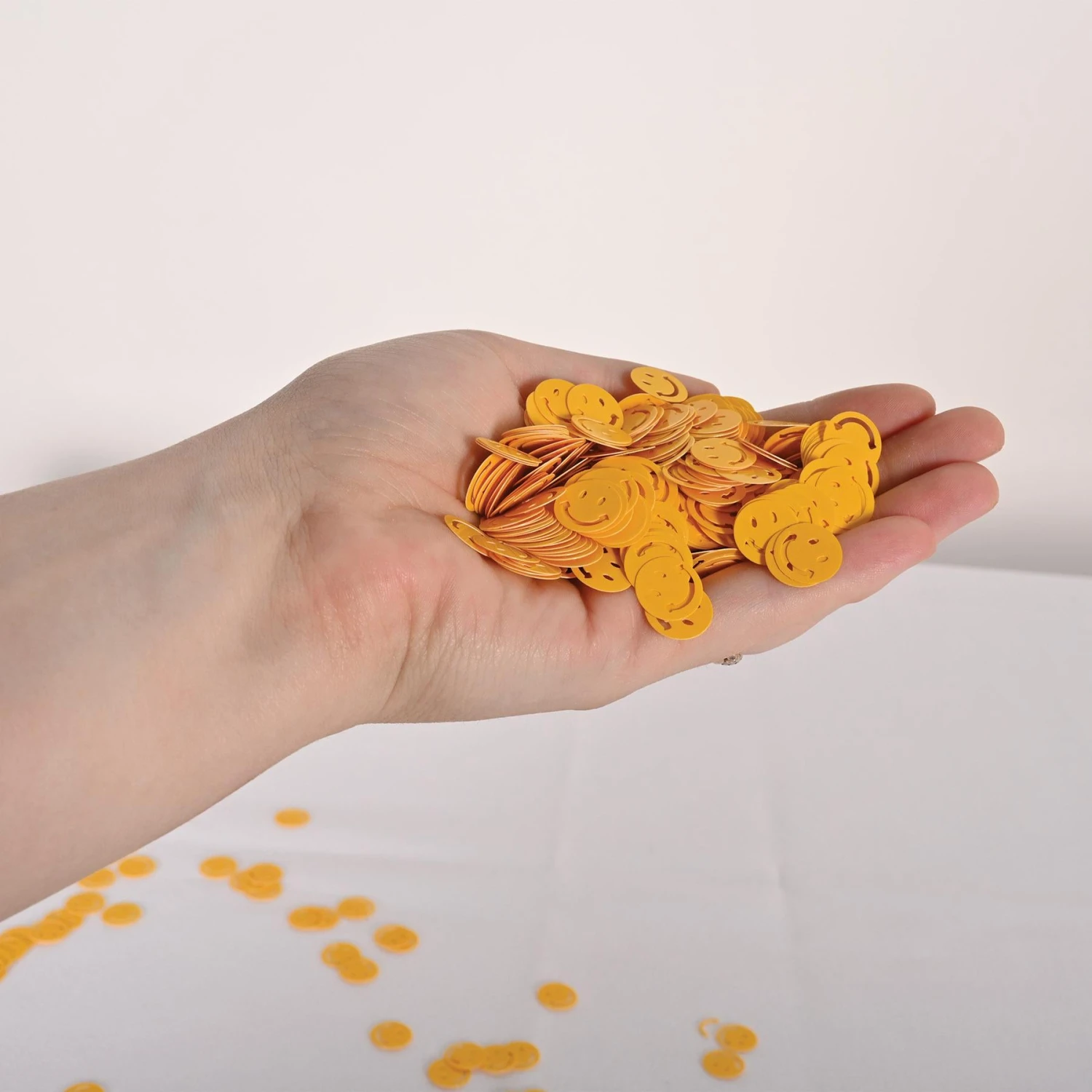 Confetti Smile Faces Yellow (1 Oz Per Package) 2 Confetti Smile Faces Yellow (1 Oz Per Package) - Image 2