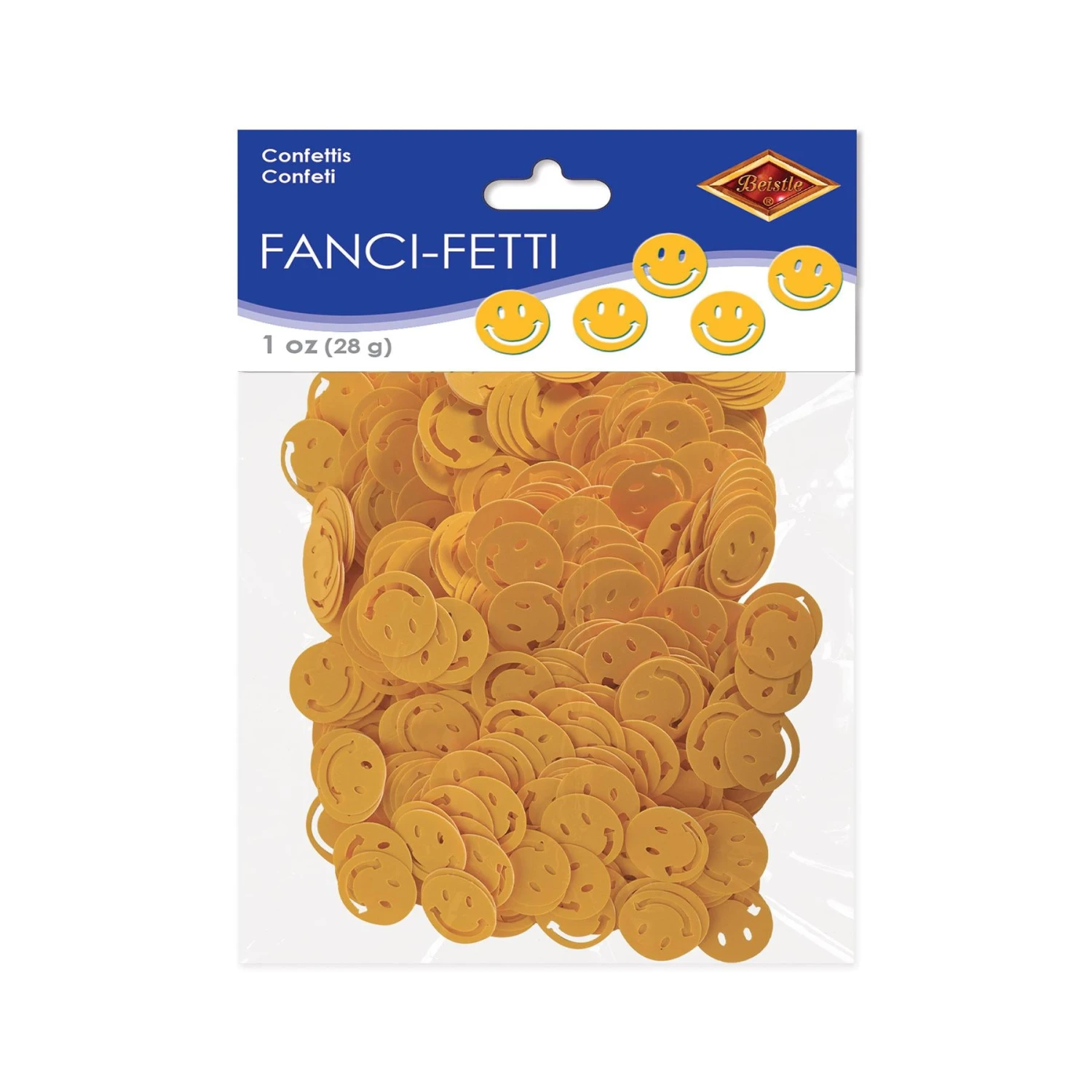 Confetti Smile Faces Yellow (1 Oz Per Package) 4 Confetti Smile Faces Yellow (1 Oz Per Package) - Image 4
