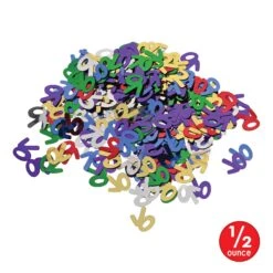 Confetti 70th Birthday Party Silhouettes Multi-color (0.5 Oz Per Package) -Bulk Party Supplies Shop 50612 MC i5