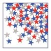 Confetti Stars Party Decor Red - Silver - Blue (1 Oz Per Package) -Bulk Party Supplies Shop 50621 RSB