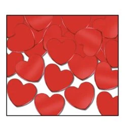 Party Confetti Hearts Red (1 Oz Per Package)