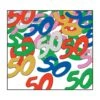 Confetti 50th Birthday Party Silhouettes Multi-color (0.5 Oz Per Package) -Bulk Party Supplies Shop 50627 MC