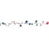 Gleam 'N Flex Star Party Garland - Red - Silver - Blue - Wire Garland