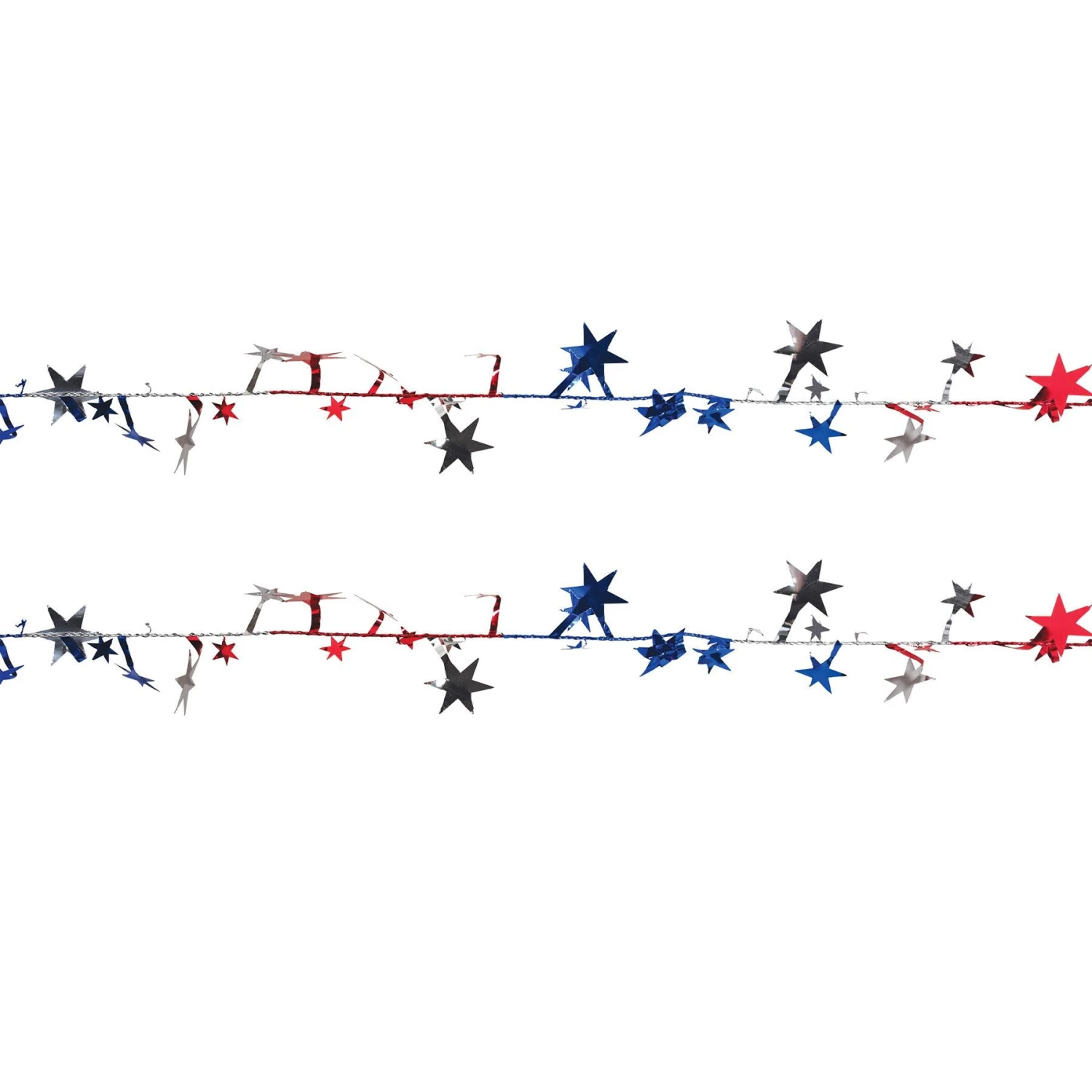 Gleam 'N Flex Star Party Garland - Red - Silver - Blue - Wire Garland 6 Gleam 'N Flex Star Party Garland - Red - Silver - Blue - Wire Garland - Image 6