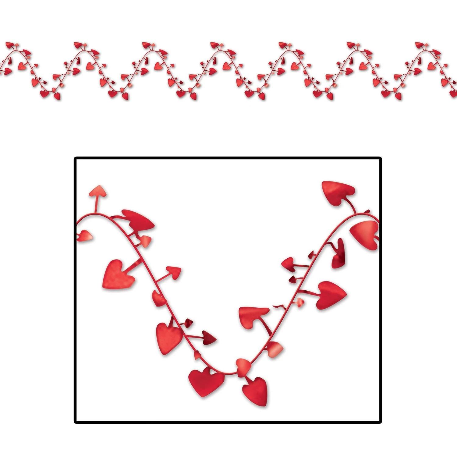 Valentine's Day Gleam 'N Flex Heart Garland 1 Valentine's Day Gleam 'N Flex Heart Garland