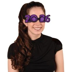 2026 Glittered Plastic Eyeglasses Assorted Colors -Bulk Party Supplies Shop 50661 26 i2
