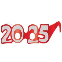 2025 Glittered Foil Eyeglasses Assorted Colors (Box Of 50) 11 2025 Glittered Foil Eyeglasses Assorted Colors (Box Of 50) -Bulk Party Supplies Shop 50676 25 i1 3