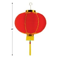 8 Inch-Good Luck Party Lantern With Tassel -Bulk Party Supplies Shop 50678 8 i5