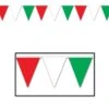 120 Ft. Red - White & Green Party Pennant Banner