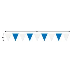 Oktoberfest Blue & White Pennant Banner 13 Oktoberfest Blue & White Pennant Banner -Bulk Party Supplies Shop 50702 BW i5