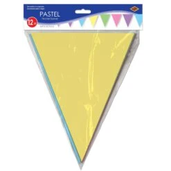 Pastel Party Pennant Banner 7 Pastel Party Pennant Banner -Bulk Party Supplies Shop 50707 PSTL i3