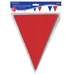 Red - White & Blue Pennant Party Banner -Bulk Party Supplies Shop 50707 RWB i3
