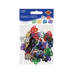 Confetti 80th Birthday Party Silhouettes Multi-color (0.5 Oz Per Package) -Bulk Party Supplies Shop 50716 MC i3