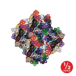 Confetti 80th Birthday Party Silhouettes Multi-color (0.5 Oz Per Package) -Bulk Party Supplies Shop 50716 MC i4