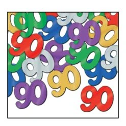 Confetti 90th Birthday Party Silhouettes Multi-color (0.5 Oz Per Package)