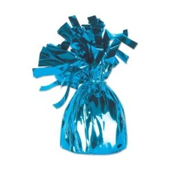 Metallic Wrapped Party Balloon Weight - Light Blue